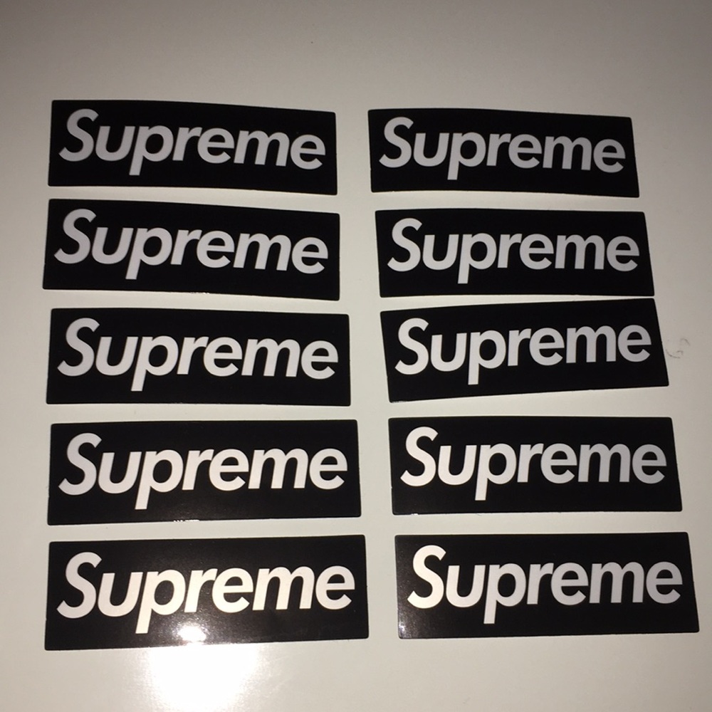 Black Supreme Sticker